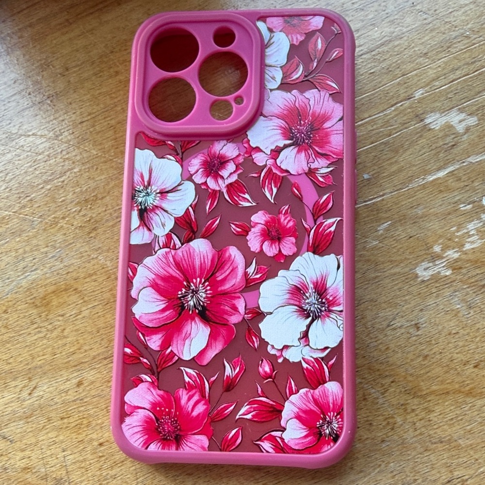 Pink Floral Phone Case - Protective Floral Design